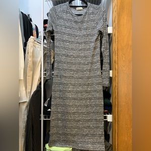Space dye jersey knit dress